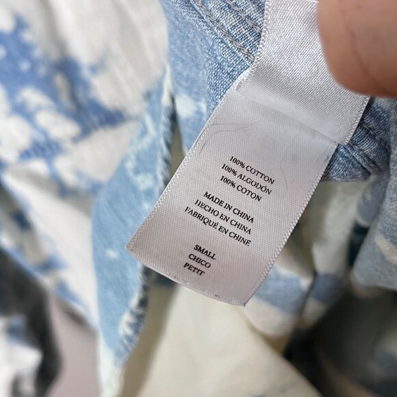 Rails Bleached Chambray Piper Indigo Denim Shirt - Size Small - Picture 5 of 5